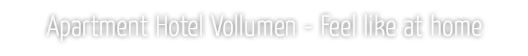 Logo Schriftzug Apartment Hotel Vollumen
